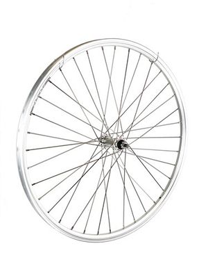 Rodi Voorwiel 26x1.75 zilver dubbelwandig velgrem