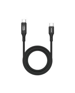 Sitecom USB-C naar USB-C voedingskabel met led-scherm kabel 1,5 meter