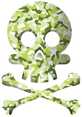 REFLECTIVE BERLIN Refl.sticker refl.berlin decals skull camouflage
