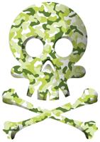 REFLECTIVE BERLIN Refl.sticker refl.berlin decals skull camouflage