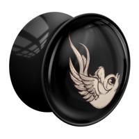 Double Flared Plug met Bird Design Acryl Tunnels & Plugs