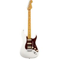 Fender American Ultra Stratocaster HSS Arctic Pearl MN elektrische gitaar met koffer