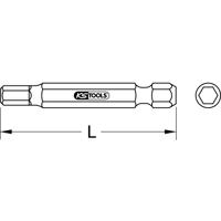 KS Tools 911.7560 Inbus-bit Speciaal staal Vernikkeld E 6.3 1 stuk(s) - thumbnail