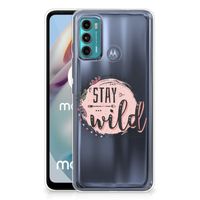 Motorola Moto G60 Telefoonhoesje met Naam Boho Stay Wild