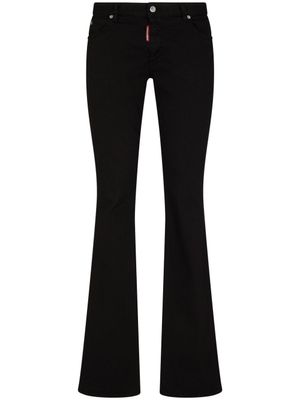 DSQUARED2 jean Twiggy à coupe évasée - Noir