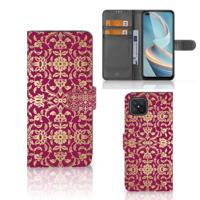 Wallet Case OPPO Reno4 Z Barok Pink