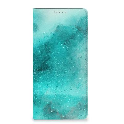 Bookcase Samsung Galaxy A13 (4G) Painting Blue