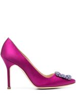 Manolo Blahnik escarpins Hangisi 105 mm à ornements en cristal - Rose