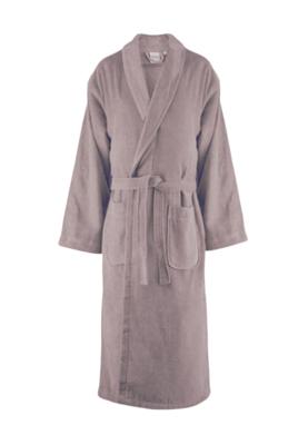Sauna badjas velours katoen - unisex - 5 kleuren-s/m-grijs/taupe
