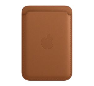 Apple origineel Leren kaarthouder met MagSafe (1st gen) voor iPhone Saddle brown - MHLT3ZM/A