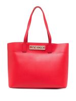 Love Moschino sac cabas à plaque logo - Rouge