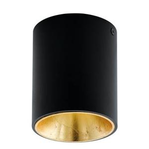 EGLO Polasso - Plafondlamp - 1 Lichts - LED - Ø100mm. - Zwart, Goud