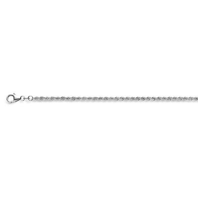 Ketting Koordschakel massief zilver 2,7 mm