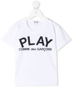 Comme Des Garçons Play Kids t-shirt à logo imprimé - Blanc - thumbnail