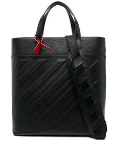 Off-White sac cabas 3D Diag en cuir - Noir