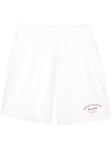 Sporty & Rich short Wellness Studio en coton - Blanc