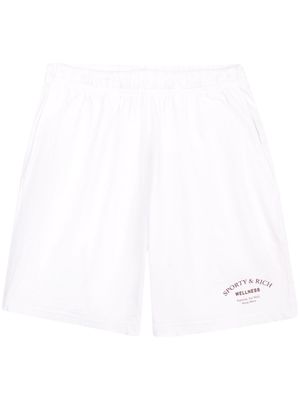 Sporty & Rich short Wellness Studio en coton - Blanc