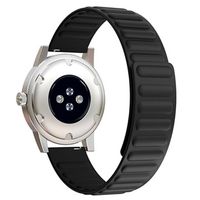 Samsung Galaxy Watch4/Watch4 Classic/Watch5/Watch6 Magnetische Siliconen Sportband - Zwart - thumbnail