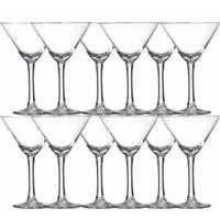 Royal Leerdam Martini Cocktaiglazen - 18x stuks - glas - 190 ml - Cocktails maken