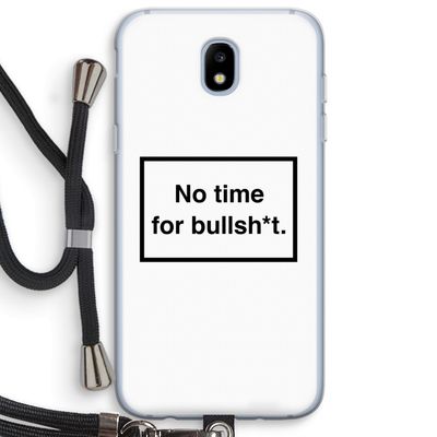 No time: Samsung Galaxy J5 (2017) Transparant Hoesje met koord