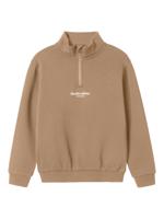 Name it winter sweater jongens - grijs - regular fit, zip - NkmBrody