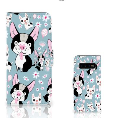 Samsung Galaxy S10 Plus | Telefoonhoesje | Met pasjeshouder | Hondjes