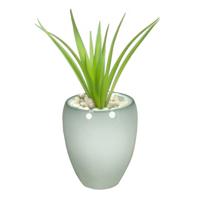 Floran Vaas - misty groen - glanzend - keramiek - 16 x 19 cm - bloemenvaas
