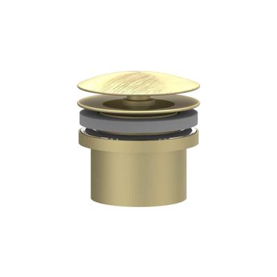 Design Afvoerplug IVY Always Open Geborsteld Mat Goud PVD