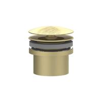 Design Afvoerplug IVY Always Open Geborsteld Mat Goud PVD