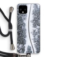 Snøfall: Pixel 4 Transparant Hoesje met koord