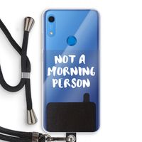 Morning person: Huawei Y6s Transparant Hoesje met koord