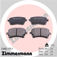 Remblokkenset, schijfrem ZIMMERMANN, u.a. für VW, Audi