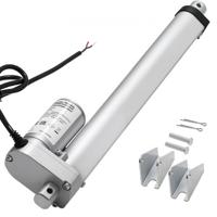 VEVOR 12V lineaire aandrijving, 250 mm lineaire motor met 15 mm/s, 1000 N lineaire actuator met IP54-bescherming en montagebeugel, lineaire actuatoren voor in hoogte verstelbare bureaus, relaxfauteuils, raam- en deuropeners