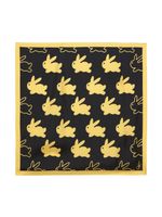 JW Anderson foulard en soie à imprimé Bunny - Noir