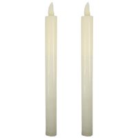 2x Stuks dinerkaars LED-verlichting met timer 25 cm