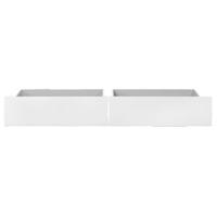 Leen Bakker - Opberglades Tempo - 31x99x70 Cm - Spaanplaat - Wit