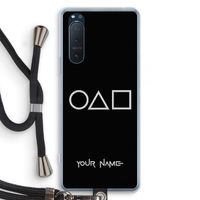 Squid Game: Sony Xperia 5 II Transparant Hoesje met koord