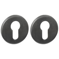 Intersteel Cilinderrozetten verdekt PVD antraciet grijs Intersteel Cilinderrozetten verdekt PVD antraciet grijs