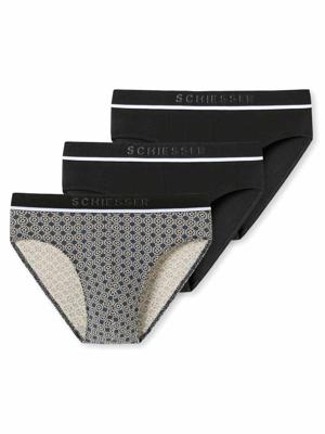 Schiesser - 95-5 - Rio Slip - 3 pack - zwart, Maat:M