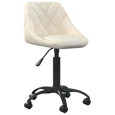Kantoorstoel fluweel crmekleurig