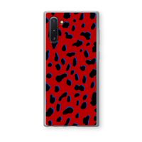 Red Leopard: Samsung Galaxy Note 10 Transparant Hoesje