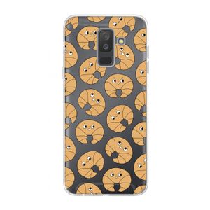 Croissant: Samsung Galaxy A6 Plus (2018) Transparant Hoesje