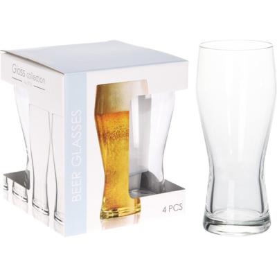 Diversen Bierglas 400ml set 4 stuks
