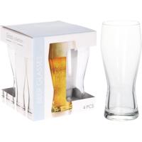 Diversen Bierglas 400ml set 4 stuks