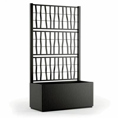 Bloempot Starwax Zwart Rechthoekig 80 cm