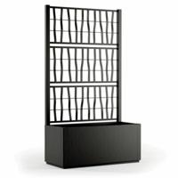 Bloempot Starwax Zwart Rechthoekig 80 cm