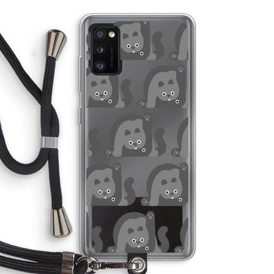 Cats: Samsung Galaxy A41 Transparant Hoesje met koord