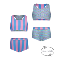 B.Nosy zomer reversibel bikini meisjes - blauw/paars - Winona