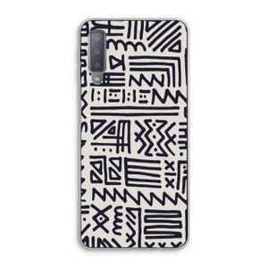 Marrakech print: Samsung Galaxy A7 (2018) Transparant Hoesje