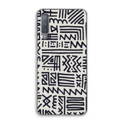 Marrakech print: Samsung Galaxy A7 (2018) Transparant Hoesje